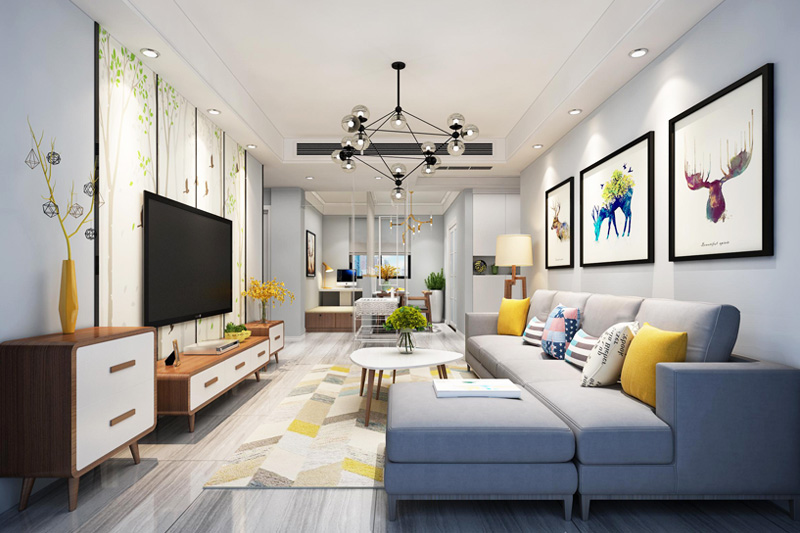 三居室北歐風裝修案例